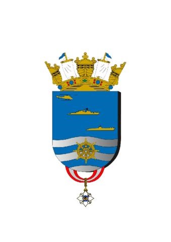 Coat of arms (crest) of the 1st Division of the National Squadron, Brazilian Navy
