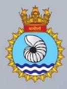 Coat of arms (crest) of the INS Kamorta, Indian Navy