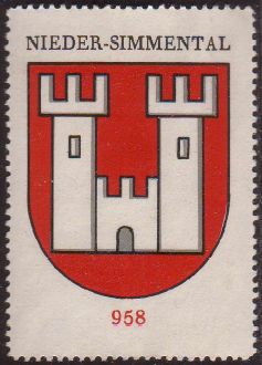 Wappen von/Blason de Niedersimmental