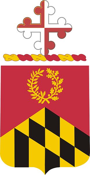 Coat of arms (crest) of the 110th Field Artillery Regiment, Maryland Army National Guard