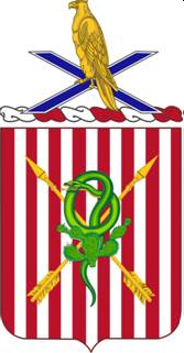 Coat of arms (crest) of 2nd Air Defense Artillery Regiment, US Army