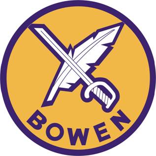 Coat of arms (crest) of Bowen High School Junior Reserve Officer Training Corps, US Army