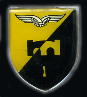 Coat of arms (crest) of the Air Force Pioneer Training Squadron 1, German Air Force