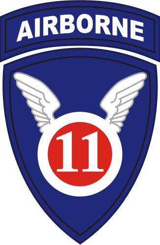 Coat of arms (crest) of 11th Airborne Division Angels, US Army