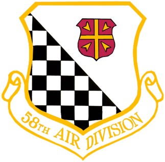 Coat of arms (crest) of the 58th Air Division, US Air Force