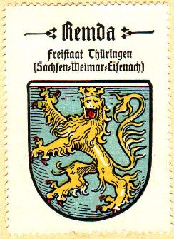 Wappen von Remda/Coat of arms (crest) of Remda