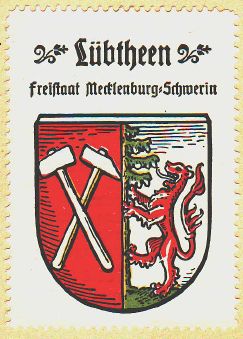 Wappen von Lübtheen/Coat of arms (crest) of Lübtheen