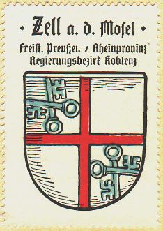 Wappen von Zell (Mosel)/Coat of arms (crest) of Zell (Mosel)