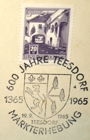 Wappen von Teesdorf/Coat of arms (crest) of Teesdorf