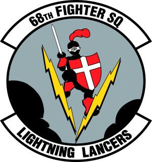Coat of arms (crest) of the 68th Fighter Squadron, US Air Force
