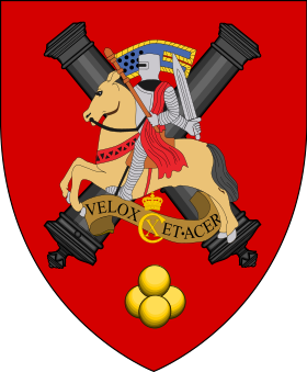 Emblem (crest) of the Divisional Artillery, Jutland Division, Danish Army