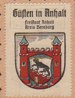 Wappen von Güsten (Anhalt)/Coat of arms (crest) of Güsten (Anhalt)