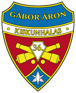 Coat of arms (crest) of the Hungarian Honvéd 36th Áron Gábor Anti-Tank Artillery Regiment, Hungarian Army