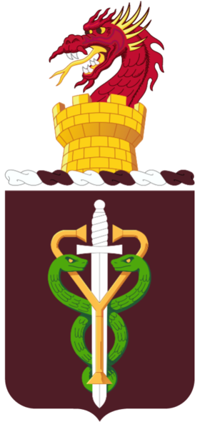 Coat of arms (crest) of the 74th Medical Battalion, US Army