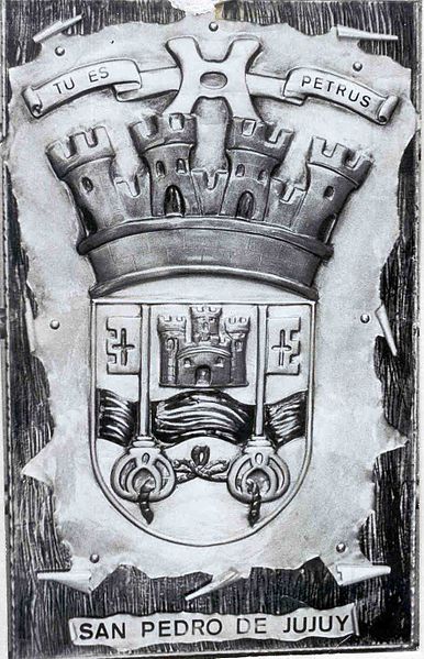 Escudo de San Pedro de Jujuy/Arms (crest) of San Pedro de Jujuy