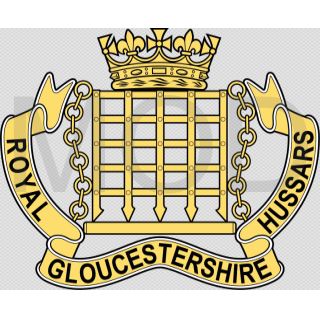 Coat of arms (crest) of the Royal Glocestershire Hussars, British Army