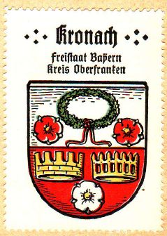 Wappen von Kronach/Coat of arms (crest) of Kronach