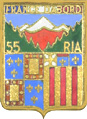 Coat of arms (crest) of the 55th Alpine Infantry Regiment, French Army