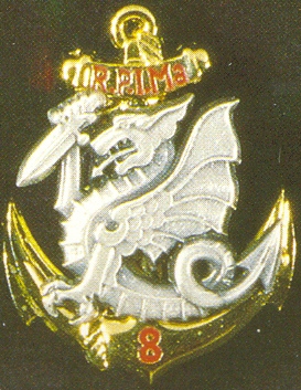 Coat of arms (crest) of the 8th Marine Infantry Parachute Regiment, French Army