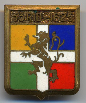 Coat of arms (crest) of the 33rd Infantry Regiment, French Army
