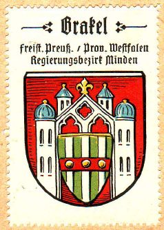 Wappen von Brakel (Westfalen)/Coat of arms (crest) of Brakel (Westfalen)