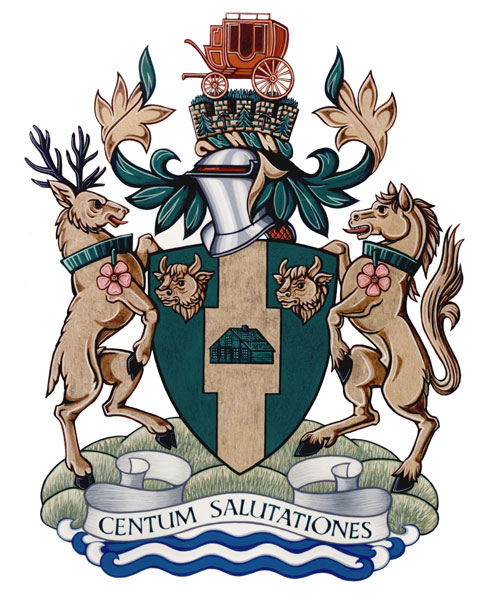 Arms (crest) of 100 Mile House