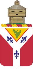 Arms of 122nd Field Artillery Regiment, Illinois Army National Guard
