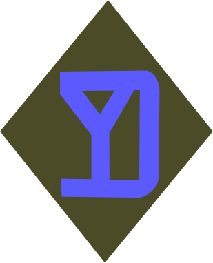Coat of arms (crest) of the 26th Infantry Division Yankee Division, USA