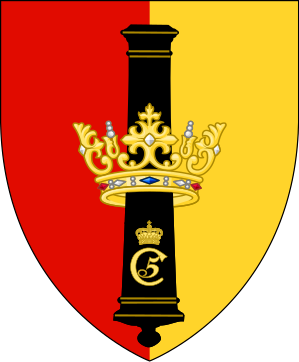 Arms of The King's Artillery Regiment, Danish Army
