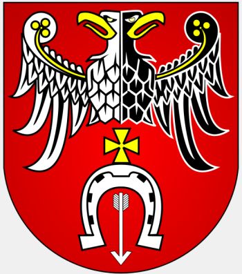 Arms (crest) of Brzeziny (county)