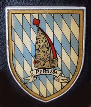 Coat of arms (crest) of the 284th Armoured Battalion, German Army