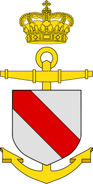 Coat of arms (crest) of the Frigate Iver Huitfeldt, Danish Navy