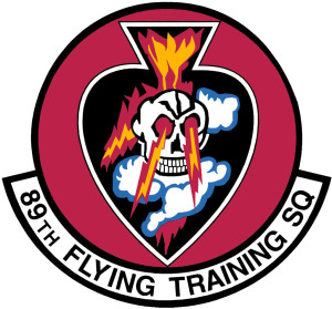 Coat of arms (crest) of the 89th Flying Training Squadron, US Air Force