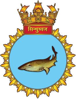 Coat of arms (crest) of the INS Sindhudhwaj, Indian Navy