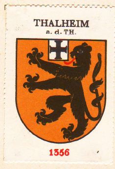 Wappen von/Blason de Thalheim an der Thur