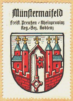 Wappen von Münstermaifeld/Coat of arms (crest) of Münstermaifeld