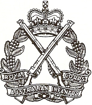 Coat of arms (crest) of the Royal Australian Infantry Corps, Australia