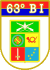 Coat of arms (crest) of the 63rd Infantry Battalion, Brazilian Army
