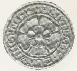 Seal (pečeť) of Slavonice