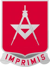 Coat of arms (crest) of 30th Engineer Battalion, US Army