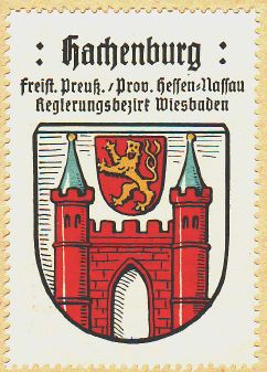 Wappen von Hachenburg/Coat of arms (crest) of Hachenburg