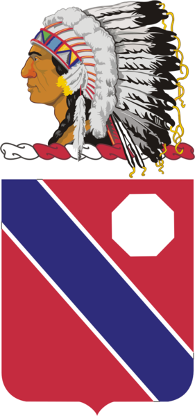 Arms of 189th Field Artillery Regiment, Oklahoma Army National Guard