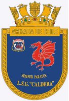 Coat of arms (crest) of the Coastal Patrol Vessel Caldera (LSG-1612), Chilean Navy