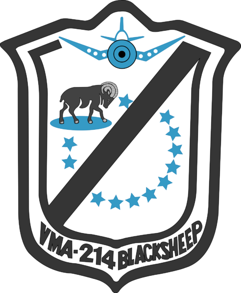 File:Marine Attack Squadron (VMA) 214 Blacksheep, USMC.png