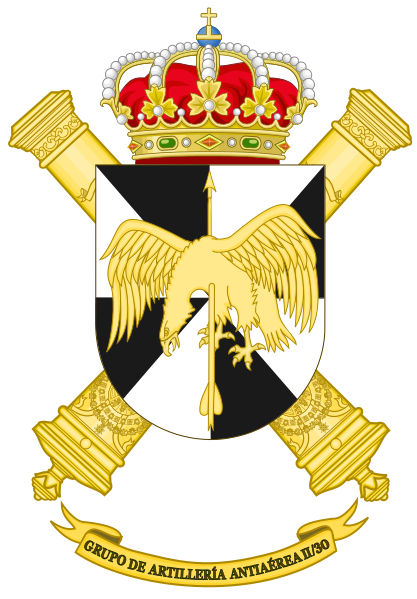 File:Air Defence Artillery Group II-30, Spanish Army.png