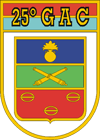 Coat of arms (crest) of the 25th Field Artillery Group, Brazilian Army