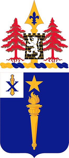 center Coat of arms (crest) of 46th Infantry Regiment, US Army