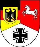 Coat of arms (crest) of the State Command of Niedersachsen (Lower Saxony), Germany
