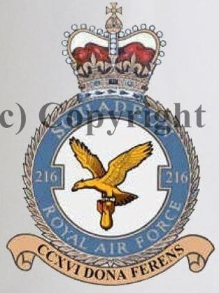 Coat of arms (crest) of No 216 Squadron, Royal Air Force