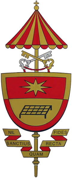 Arms (crest) of Basilica of St. Mary of the Graces, Cortemaggiore